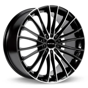 RTX Wheels – Turbine II – Black – 18″x8″ 42mm – Summer Wheels – 082491